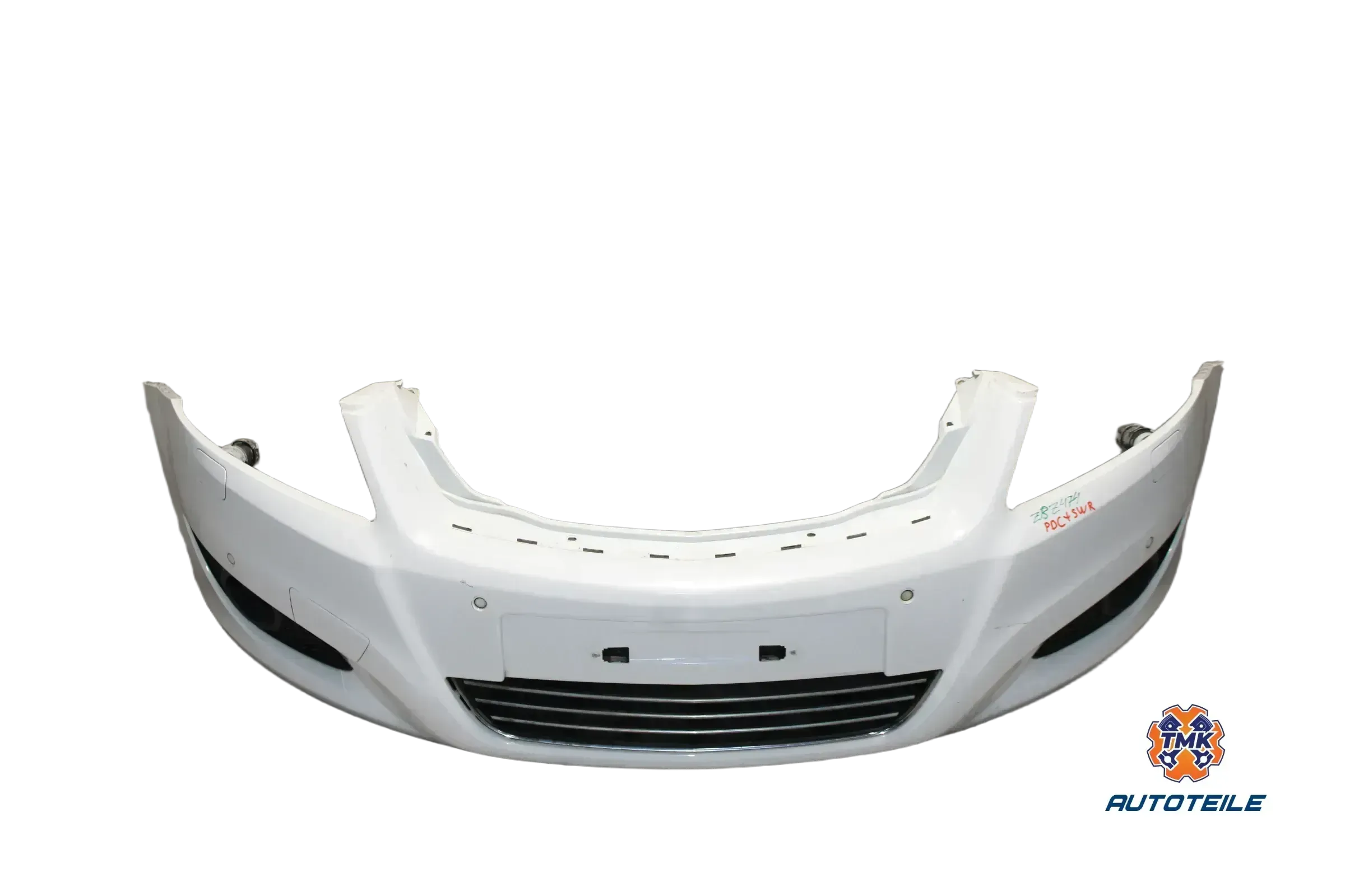 Opel Zafira B Stoßstange Vorne Frontschürze Facelift PDC SWR Z474 Casablancaweiß - Bild 1