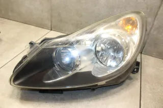 Opel Corsa D Scheinwerfer Fahrerseite Links Vorfacelift 13217453 EH - Bild 4