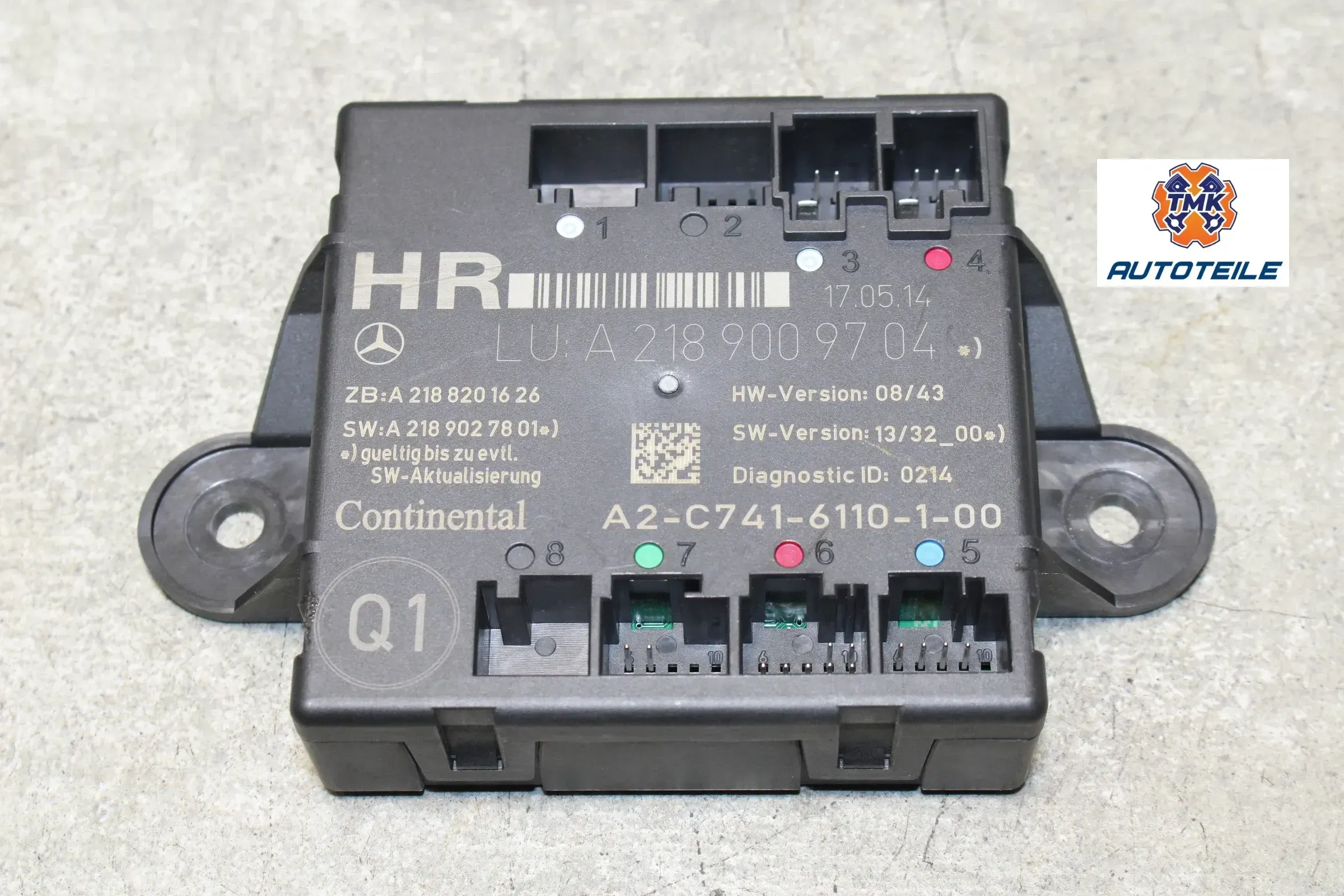 Mercedes E-Klasse W212 S212 Steuergerät Türsteuergerät hinten Rechts A2189009704 HR - Bild 1