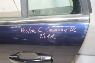 Tür hinten links Fahrerseite Z21A Saturnblau Opel Vectra C Caravan - Bild 9