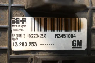 Opel Meriva B Ladeluftkühler Kühler Ladeluft LLK 1.6 B16DTE 13283253 - Bild 2