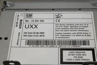 Opel Insignia A Radio DVD 800 DVD800 Autoradio 13337253 - Bild 2