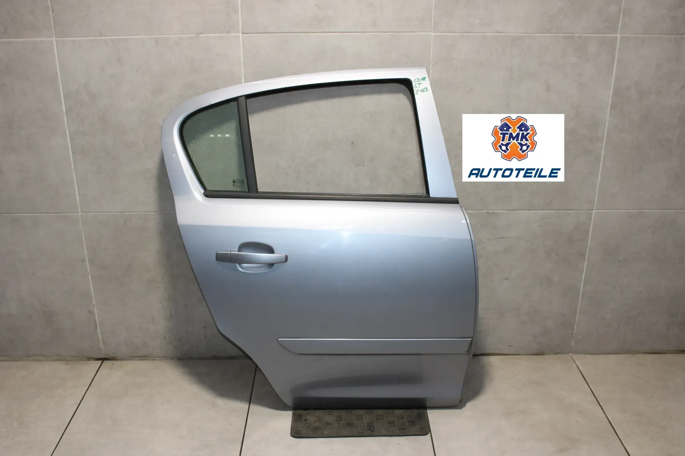 Opel Corsa D Tür Hinten Rechts Beifahrerseite 5 Türer Z163 Lichtsilber - Bild 1