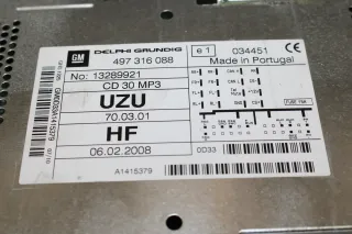 Opel Zafira B Corsa D Astra H Autoradio Radio CD30 CD 30 MP3 AUX 13289921 entheiratet - Bild 4
