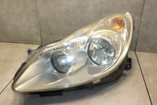 Opel Corsa D Scheinwerfer Fahrerseite Links Vorfacelift 13186381 EF - Bild 3