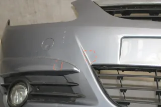 Opel Corsa D Stoßstange vorne  Frontschürze Vorfacelift Z163 Lichtsilber - Bild 6