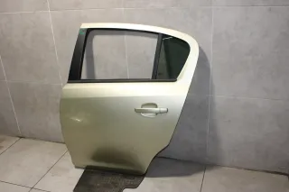Opel Corsa D Tür Hinten Links Fahrerseite 5 Türer Z40M Champagnersilber - Bild 2