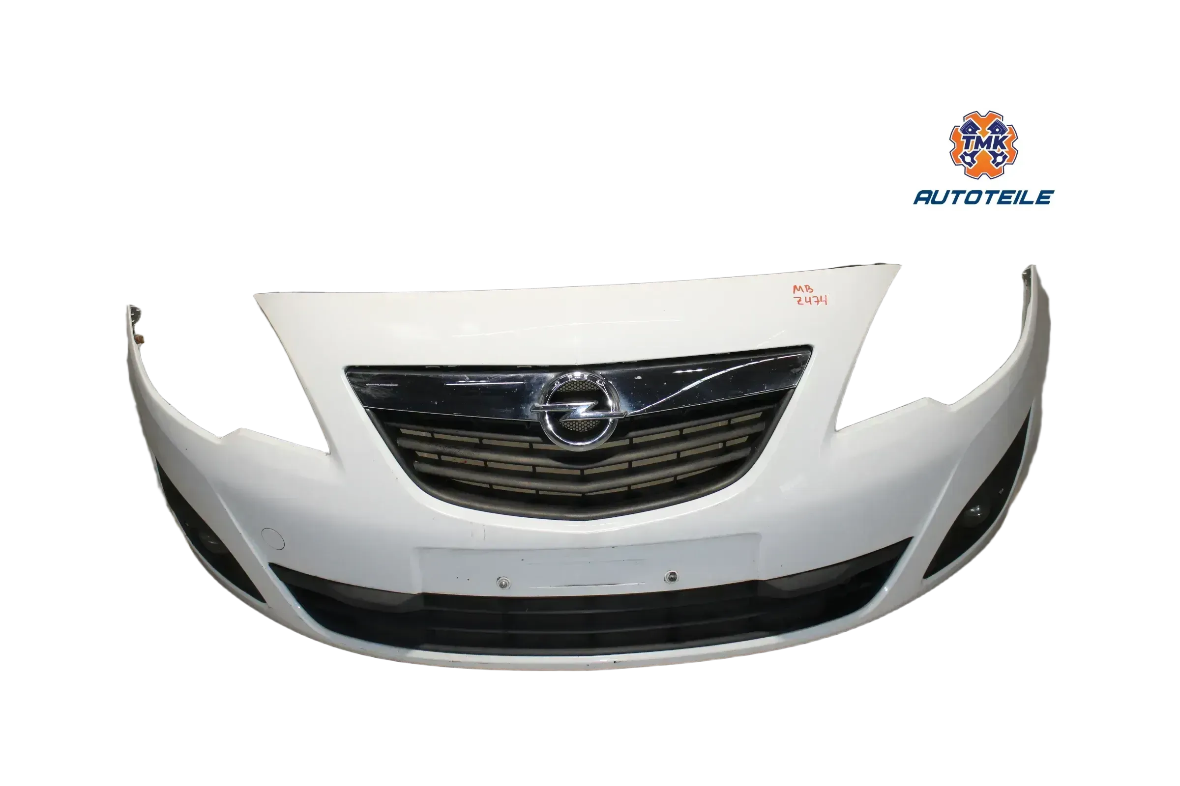 Opel Meriva B Stoßstange Vorne Frontschürze Z474 Casablancaweiß - Bild 1