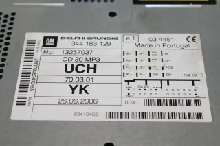 Opel Corsa D Autoradio Radio CD 30 CD30 13257037 344183129 UCH - Bild 4