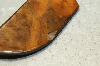 Verkleidung Blende Abdeckung Schalter vorne links Holz Jaguar Daimler XJ X300 - Bild 3