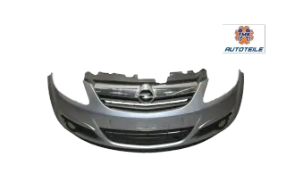 Opel Corsa D Stoßstange vorne  Frontschürze Vorfacelift Z163 Lichtsilber - Bild 1
