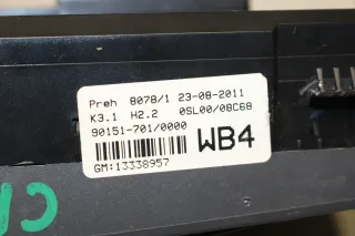 Opel Corsa D Klimabedienteil Bedienteil Klima Heizung Lüftung 13338957 WB4 - Bild 4