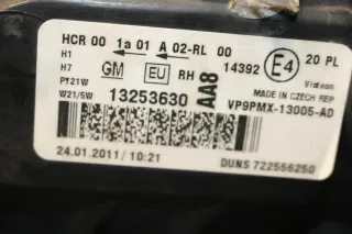 Opel Meriva B Scheinwerfer Halogen Beifahrerseite Rechts 13253630 AA8 - Bild 7