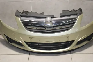 Opel Corsa D Stoßstange vorne  Frontschürze Vorfacelift Z40M Champagnersilber - Bild 4