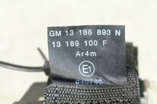 Gurt Sicherheitsgurt Anschnallgurt hinten links Opel Astra H Twintop 13188893 - Bild 3