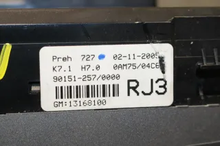 Opel Zafira B Klimabedienteil Bedienteil Heizung Lüftung 13168100 RJ3 - Bild 5