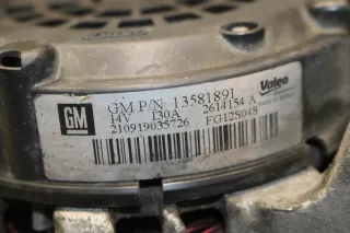 Opel Meriva B Lichtmaschine Lima 14V 130A 1.4 103 KW A14NET 13581891 - Bild 3