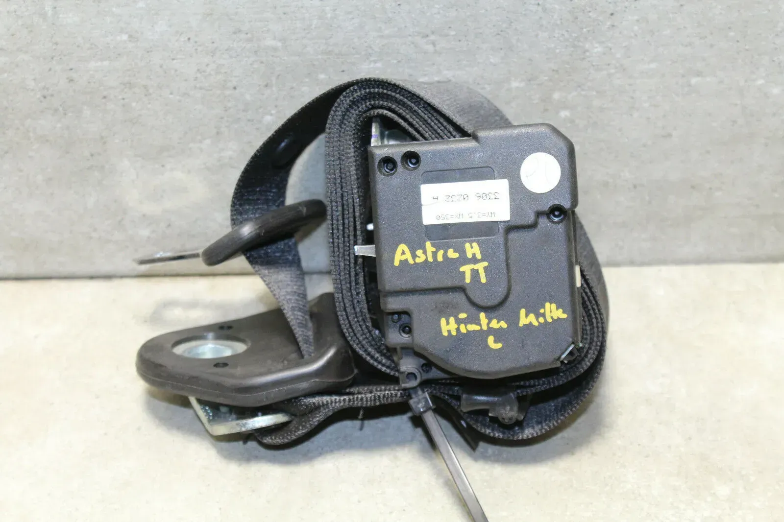 Gurt Sicherheitsgurt Anschnallgurt hinten links Opel Astra H Twintop 13188893 - Bild 1