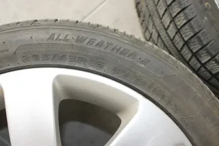 Mitsubishi Colt CZC Alufelgen Felgen Allwetterreifen Reifen 205 45 R16 16 Zoll ET46 4 Loch - Bild 6