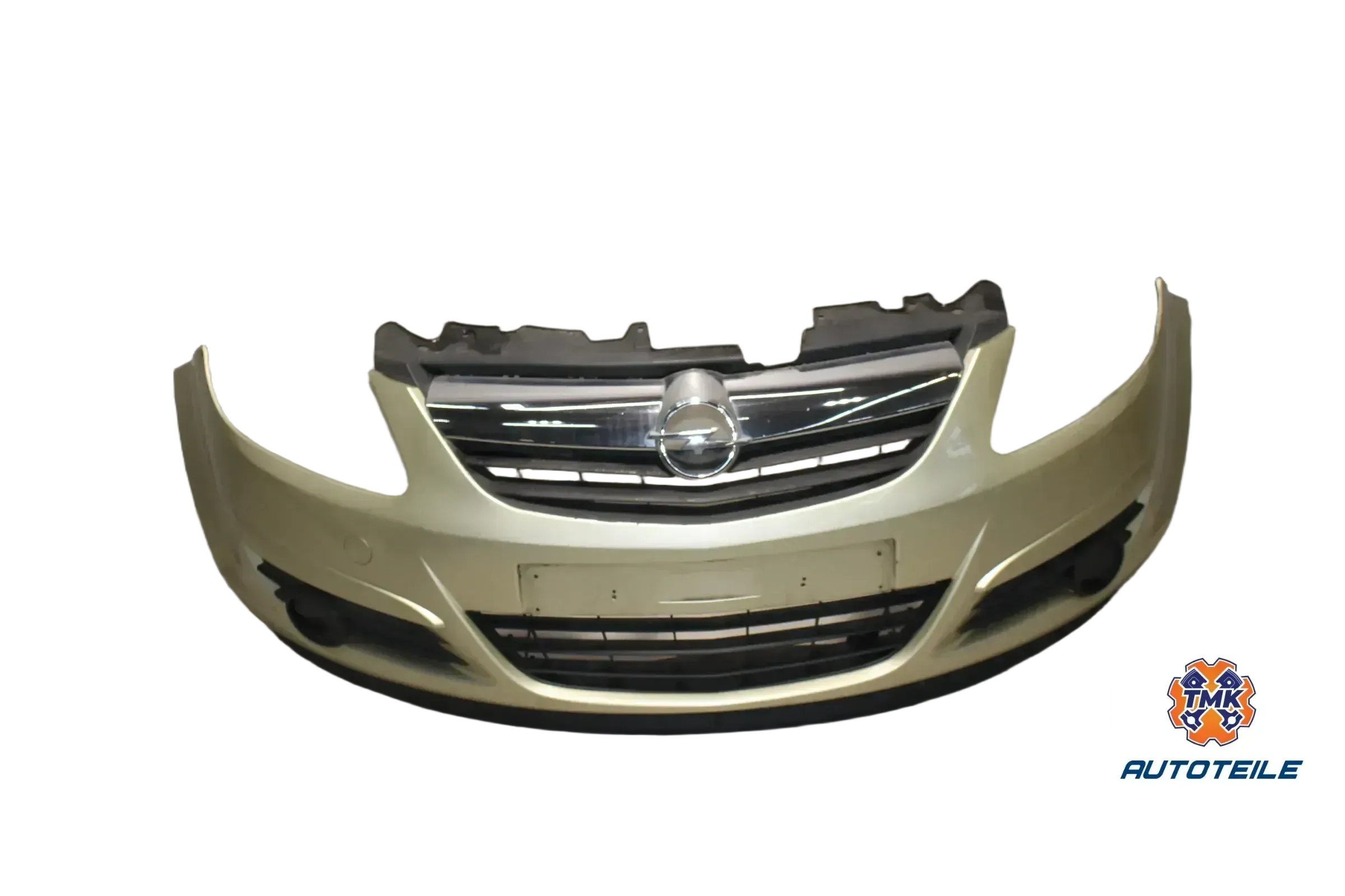Opel Corsa D Stoßstange vorne  Frontschürze Vorfacelift Z40M Champagnersilber - Bild 1