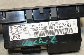 Opel Signum Vectra C Radiobedienteil Bedienteil Radio Hinten 13115968 - Bild 3