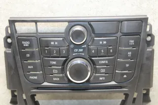 Opel Astra J Radiobedienteil Bedienteil Radio Bordcomputer CD 300 13346049 - Bild 2