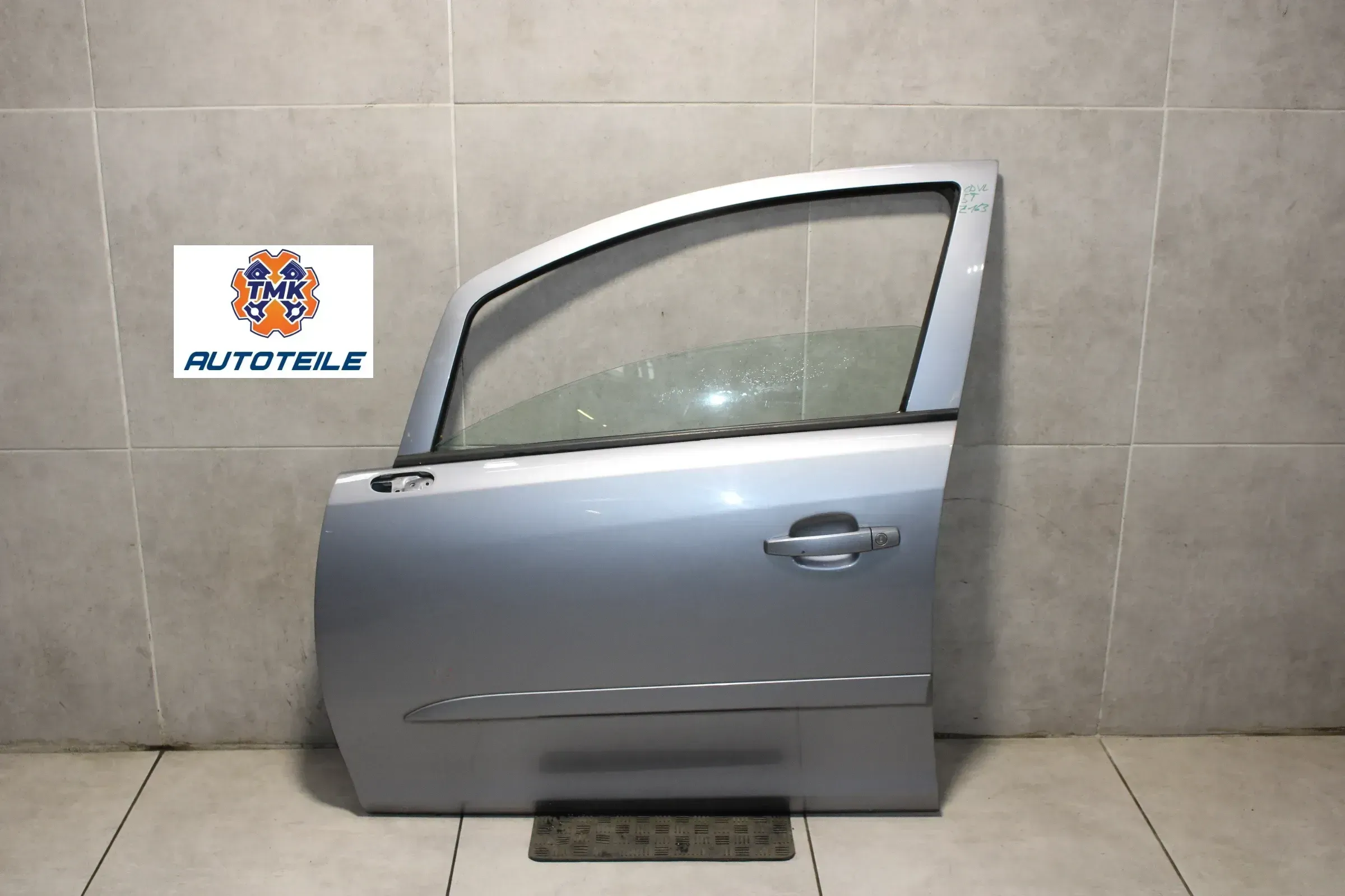 Opel Corsa D Tür Fahrertür 5 Türer Vorne Links Z163 Lichtsilber - Bild 1