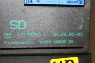 Opel Signum Vectra C Bordcomputer Display Uhr entheiratet 13178765 SD - Bild 5