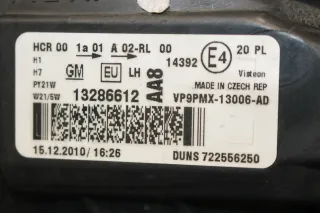 Opel Meriva B Scheinwerfer Halogen Fahrerseite Links 13286612 AA8 - Bild 7