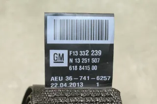 Gurt Sicherheitsgurt Anschnallgurt 2 Reihe hinten links Opel Zafira C 13332239 - Bild 3