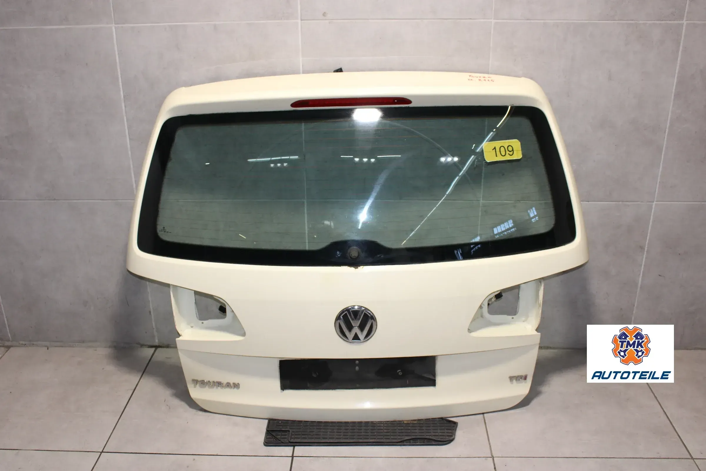 VW Touran 1T3 Heckklappe Kofferraumklappe R115 Taxi Hellelfenbein - Bild 1