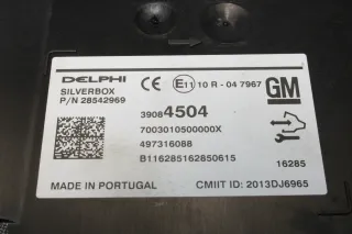 Opel Astra K Steuergerät Navigation Silverbox Delphi 39084504 - Bild 2