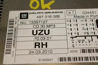 Opel Corsa D Autoradio Radio CD 30 MP3 13357127 AUX entheiratet - Bild 7