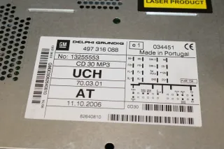Opel Astra H Zafira B Autoradio Radio CD30 CD 30 MP3 AUX 13255553 497316088 UCH entheiratet - Bild 4