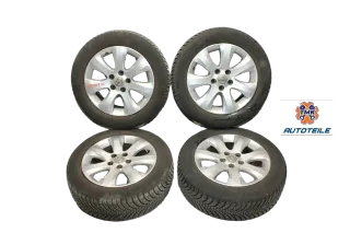 Opel Astra H Zafira B Meriva B Alufelgen Felgen Allwetterreifen 205 55 R16 ET37 5 Loch - Bild 1