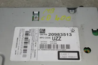 Opel Astra J Radio Autoradio CD400 20983513 UZZ - Bild 2
