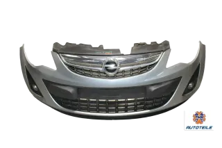 Opel Corsa D Facelift Stoßstange vorne Frontschürze Z179 Argonsilber - Bild 1