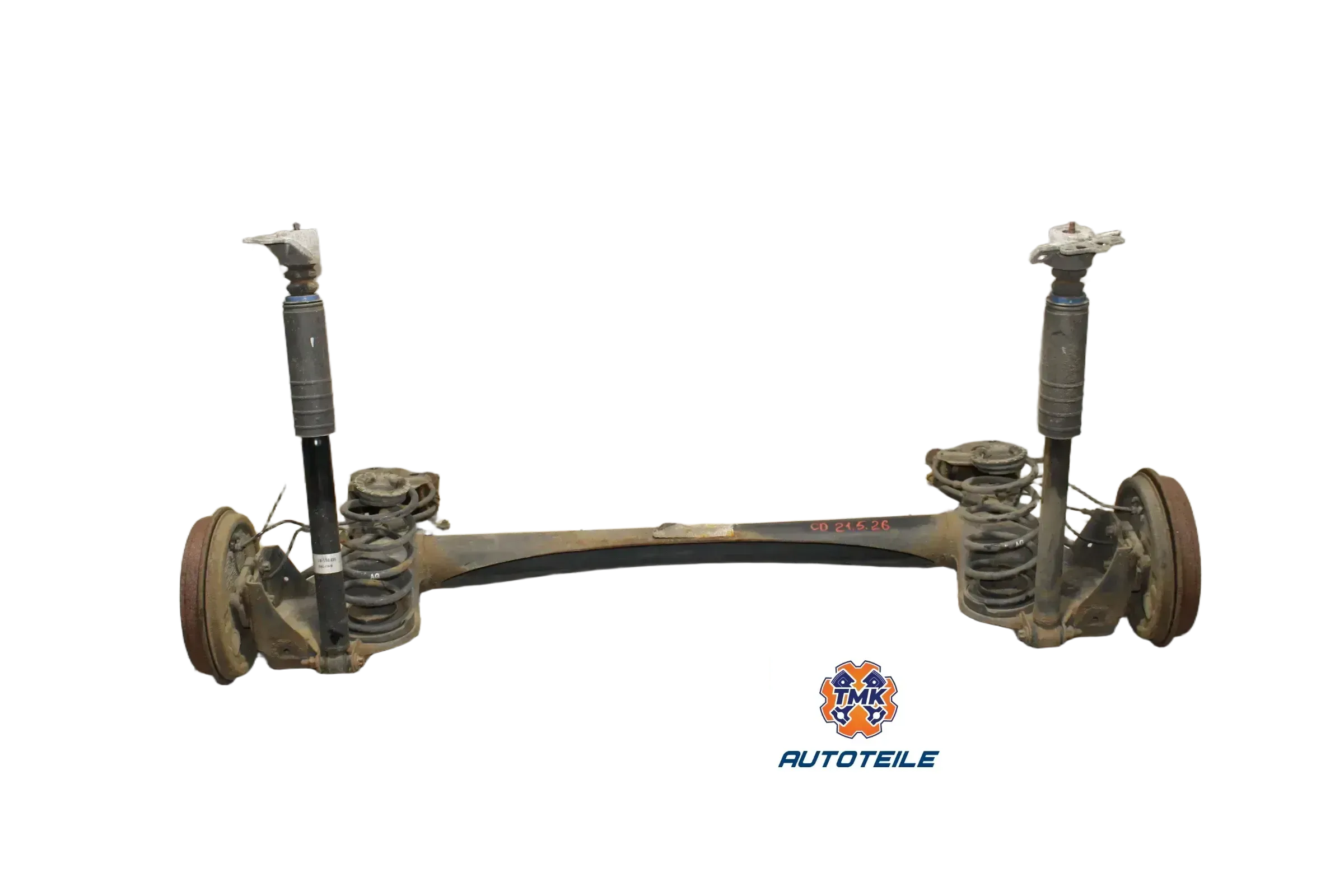 Opel Corsa D Achse Hinterachse Achsträger hinten 4 Loch - Bild 1