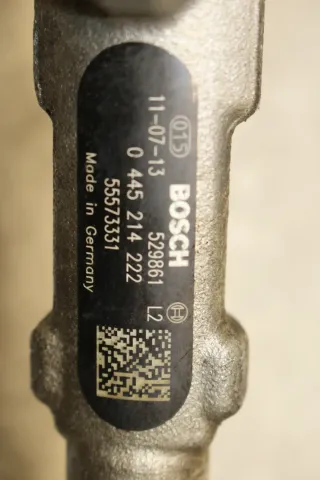 Opel Corsa D Einspritzleiste Leiste Verteilerrohr 1.3 CDTI A13DTE 55573331 - Bild 5