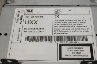 Opel Insignia A Radio DVD 800 DVD800 Autoradio 22790016 UXX - Bild 2