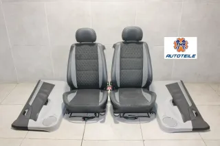 Opel Tigra B Sitzausstattung Sitz Teilleder Teilledersitze Rechts Links XXYW - Bild 1